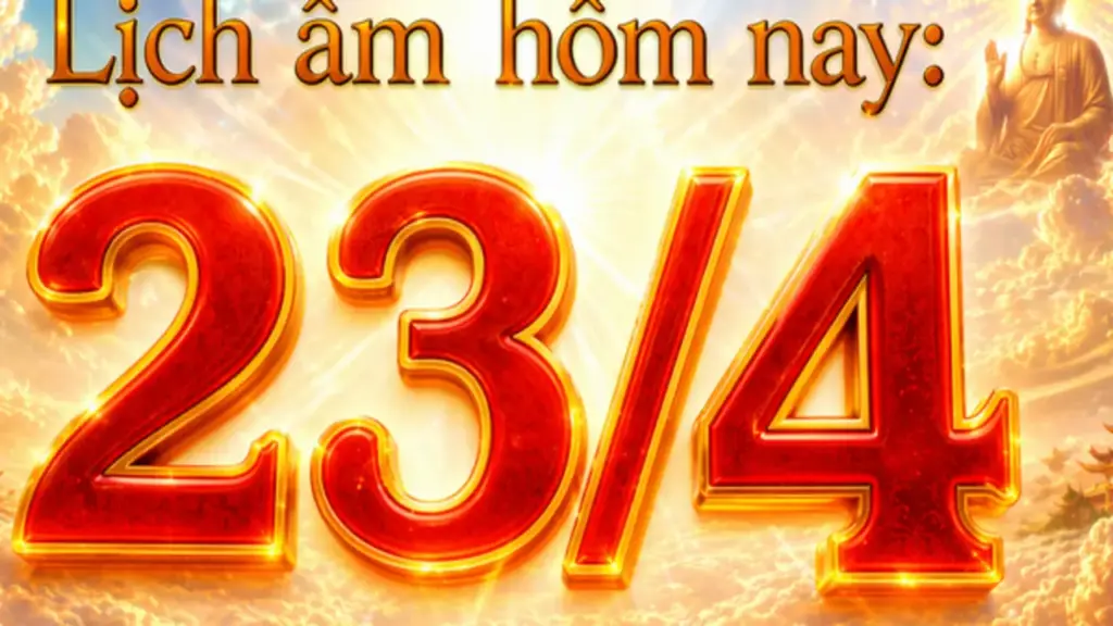 Lịch âm hôm nay: Ngày 23.4 được xem là ngày đẹp, vì sao?