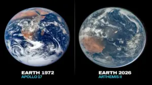 Tại sao ảnh Trái đất năm 2026 lại 'nhợt nhạt' hơn ảnh năm 1972?